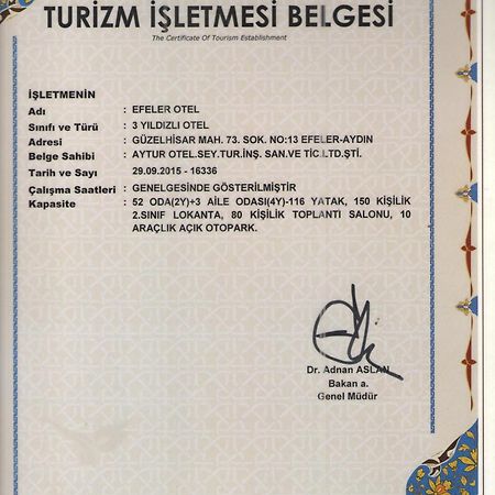 Efeler Hotel Aydin Buitenkant foto